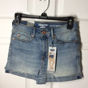 Juniors' DENIZEN Levi's High Waisted Jean Shorts
